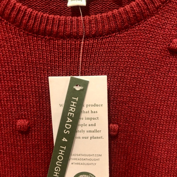 Threads 4 Thought soft pullover cotton blend sweater. - Picture 2 of 6